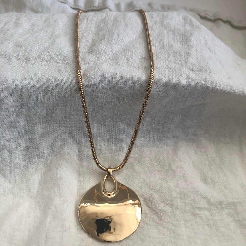 Gold pendant necklace RLM Soho Robert Lee Morris